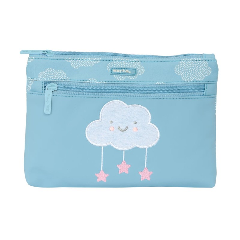 Trousse d'écolier Safta Nube Nuages Bleu 23 x 16 x 3 cm