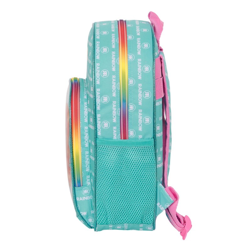 Cartable Rainbow High Paradise Turquoise 28 x 34 x 10 cm