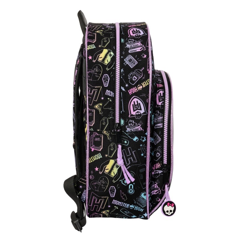 Sac à dos enfant Monster High Noir 28 x 34 x 10 cm