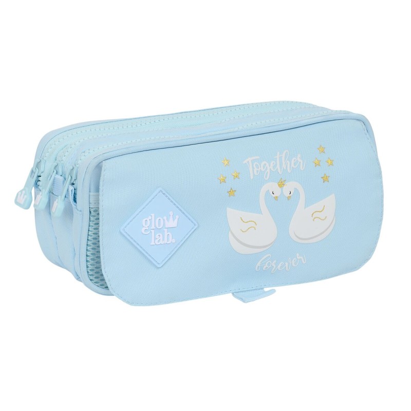 Trousse Fourre-Tout Triple Glow Lab Cisnes Bleu clair 21