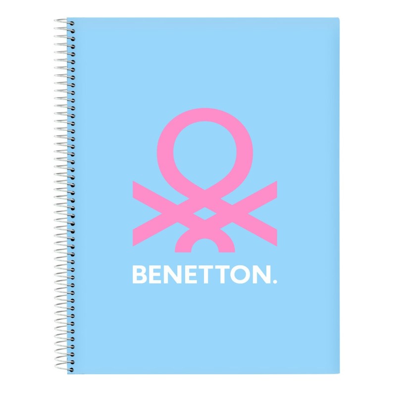 Carnet Benetton Spring Bleu ciel A4 120 Volets