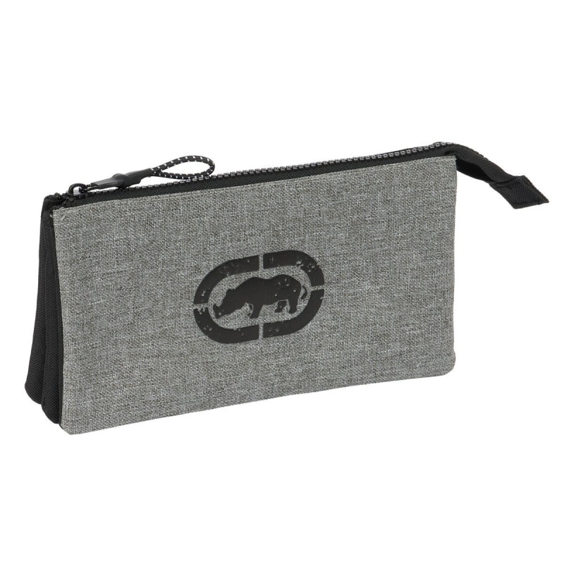 Trousse Fourre-Tout Triple Eckō Unltd. Rhino Noir Gris 22 x 12 x 3 cm