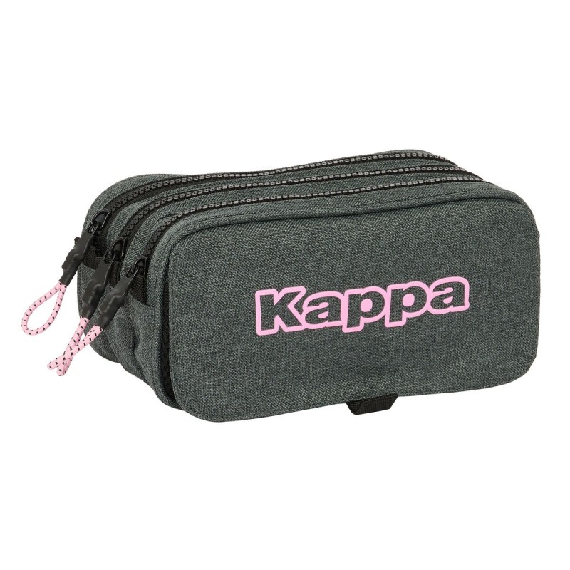 Trousse Fourre-Tout Triple Kappa Silver pink Gris 21