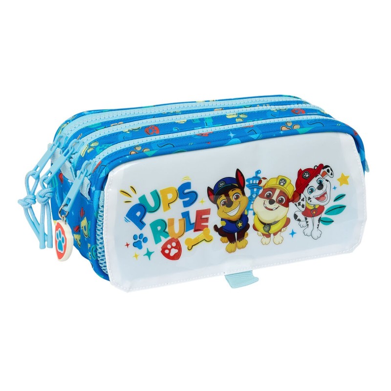 Trousse Fourre-Tout Triple The Paw Patrol Pups rule Bleu 21