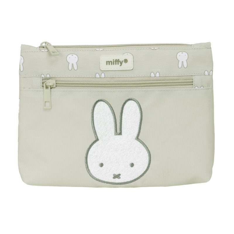 Trousse Fourre-Tout Double Miffy Niebla Gris 23 x 16 x 3 cm