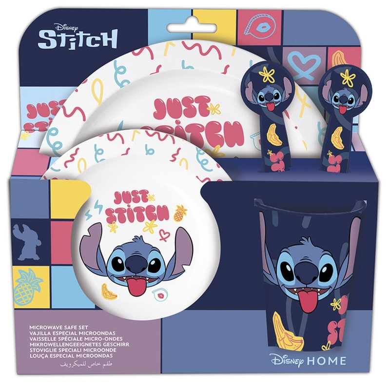 Set de vaisselle pour enfants Stitch Sweet Enfant (5 Pièces)