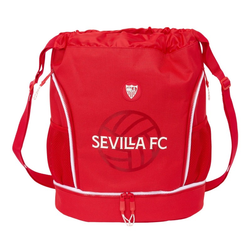 Sac à dos serré par des ficelles Sevilla Fútbol Club Rouge 35 x 40 x 1 cm