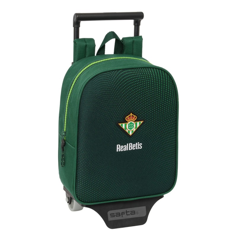 Cartable à roulettes Real Betis Balompié Vert 22 x 27 x 10 cm