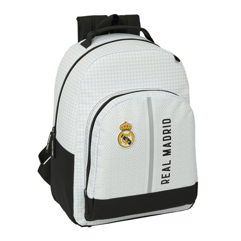 Cartable Real Madrid C.F. 24/25 Blanc Gris 32 x 42 x 15 cm