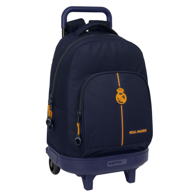 Cartable à roulettes Real Madrid C.F. Blue marine 33 x 45 x 22 cm