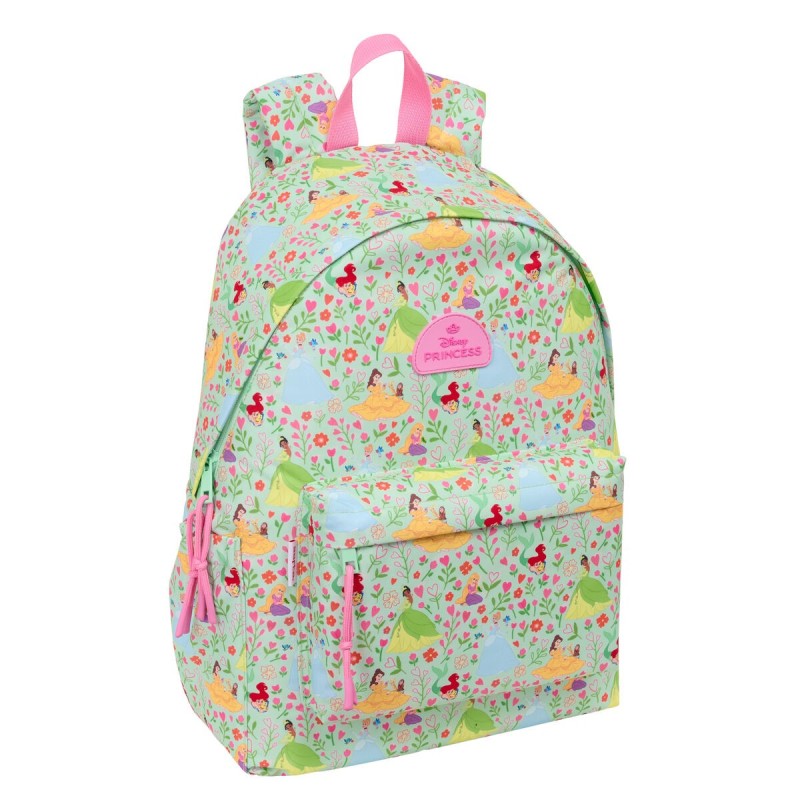 Cartable Disney Princess Bloom Vert Rose 31 x 43 x 13 cm