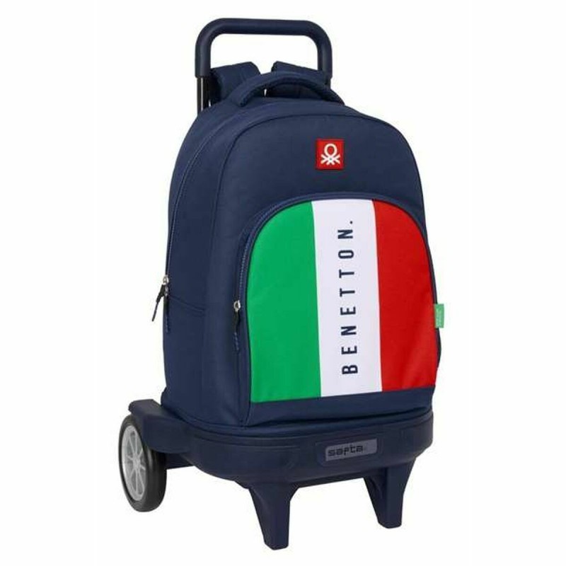 Cartable Benetton Flag Blue marine 33 x 45 x 22 cm