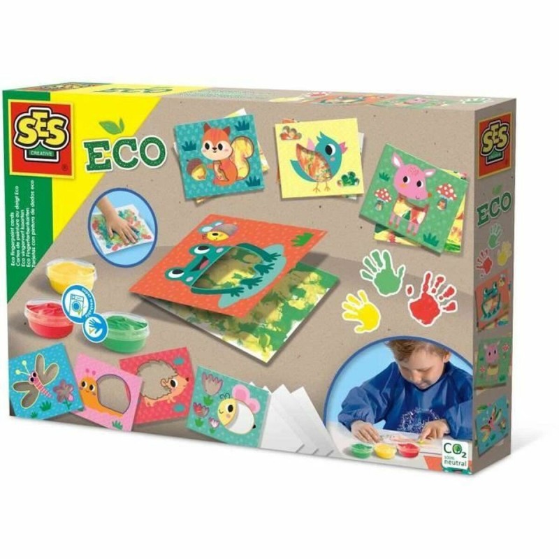 Kit de Dessin SES Creative Eco Finger Paint Cards