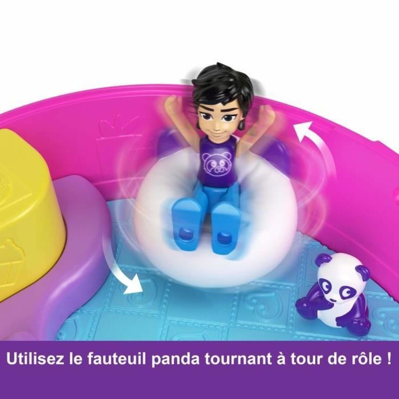 Playset Polly Pocket Panda Bubble Tea-Box with 2 mini-figures and panda HWN95