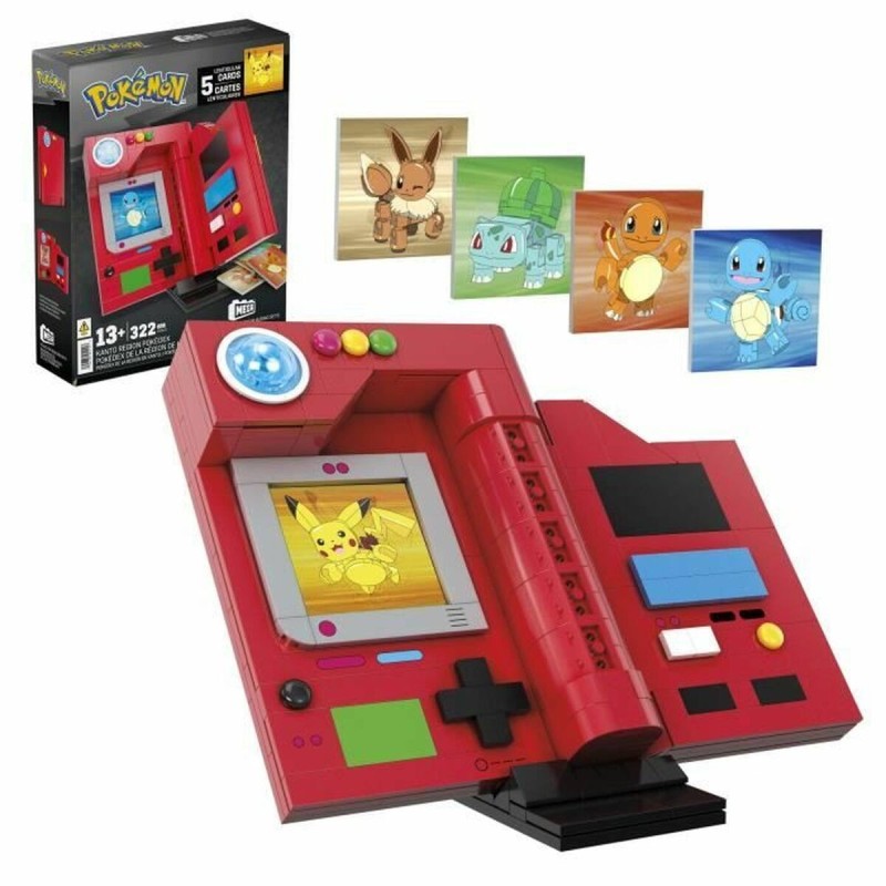 Set de construction Megablocks MEGA-Pokémon-Pokédex of the Kanto region-322 pieces HYM37