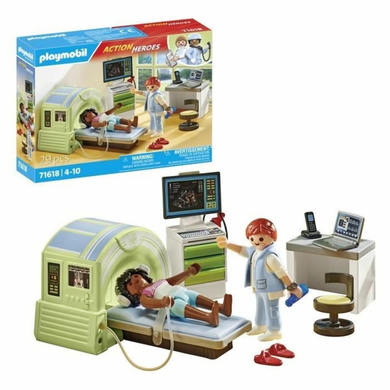 Playset Playmobil 71618 - Patient Medical Scanner 29 Pièces