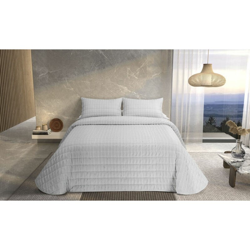 Couvre-lit Pierre Cardin ONDAS Blanc Lit king size (3 Pièces)