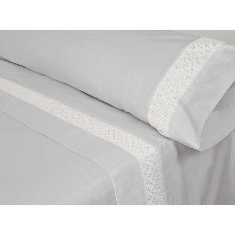 Jeu de draps Pierre Cardin ELISA Blanc Gran lit 2 persones