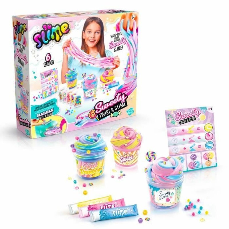 Pâte à modeler en argile Canal Toys Twist & Slime Sweety Kit