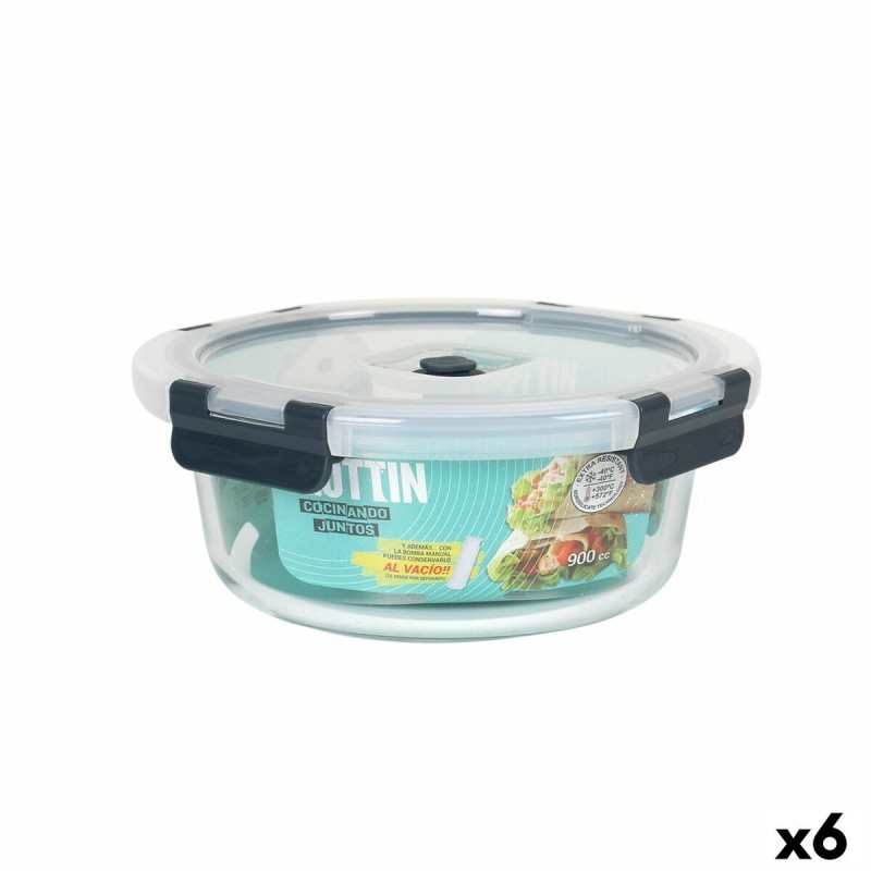 Boîte à lunch hermétique Quttin Ronde 900 ml Ø 18 x 7