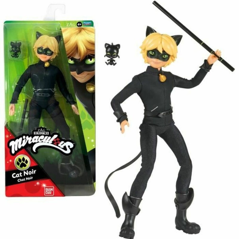 Poupée Bandai Miraculous Ladybug  Cat Noir 26 cm