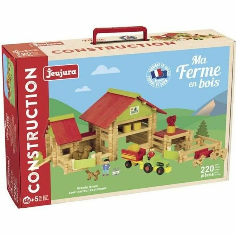 Playset Jeujura Large farm 220 Pièces