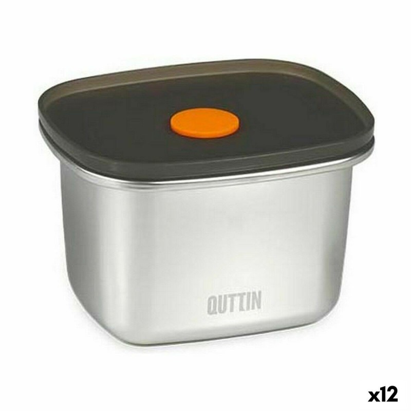 Boîte à lunch hermétique Quttin Acier inoxydable Rectangulaire 450 ml 11