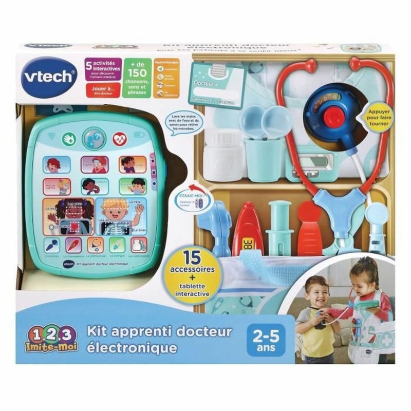 Coffret Médical avec Accessoires en jouet Vtech Electronic Doctor Apprentice Kit