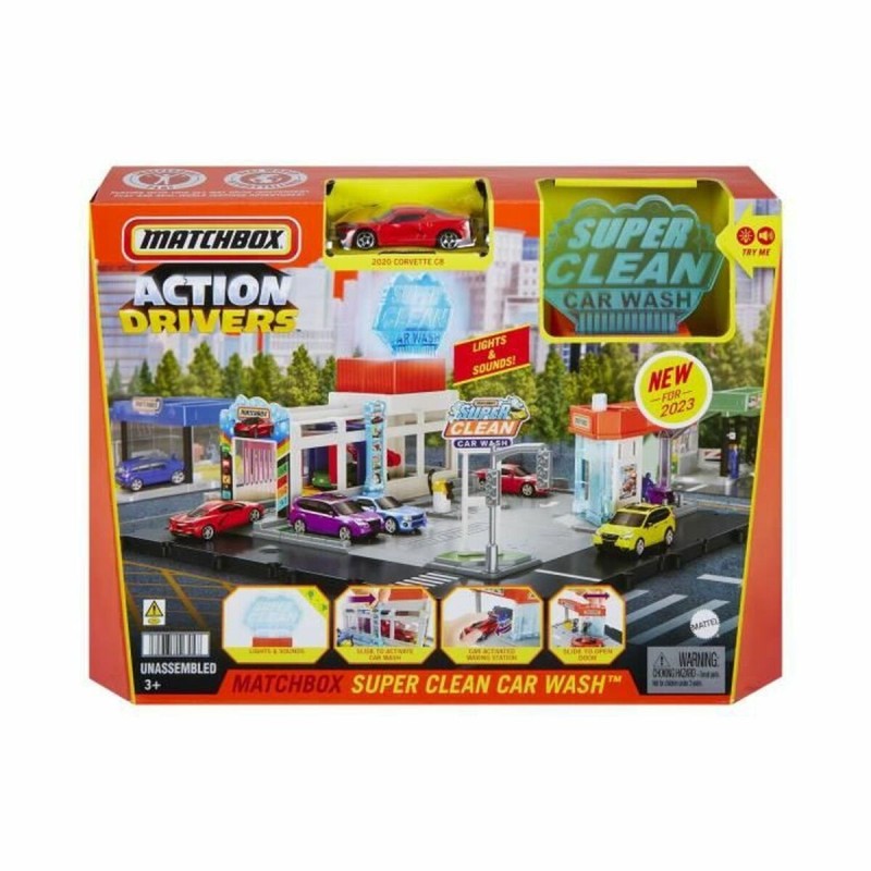 Jeu de Véhicules Matchbox Action Drivers Super Clean Car Wash