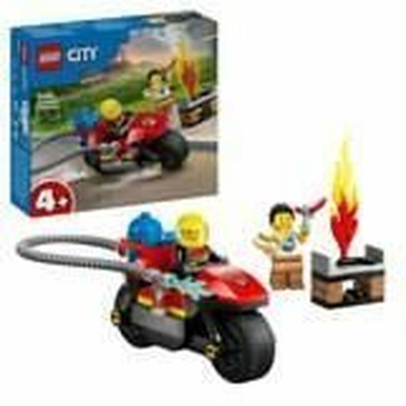 Playset Lego 60410 Fire Rescue Motorcycle 57 Pièces