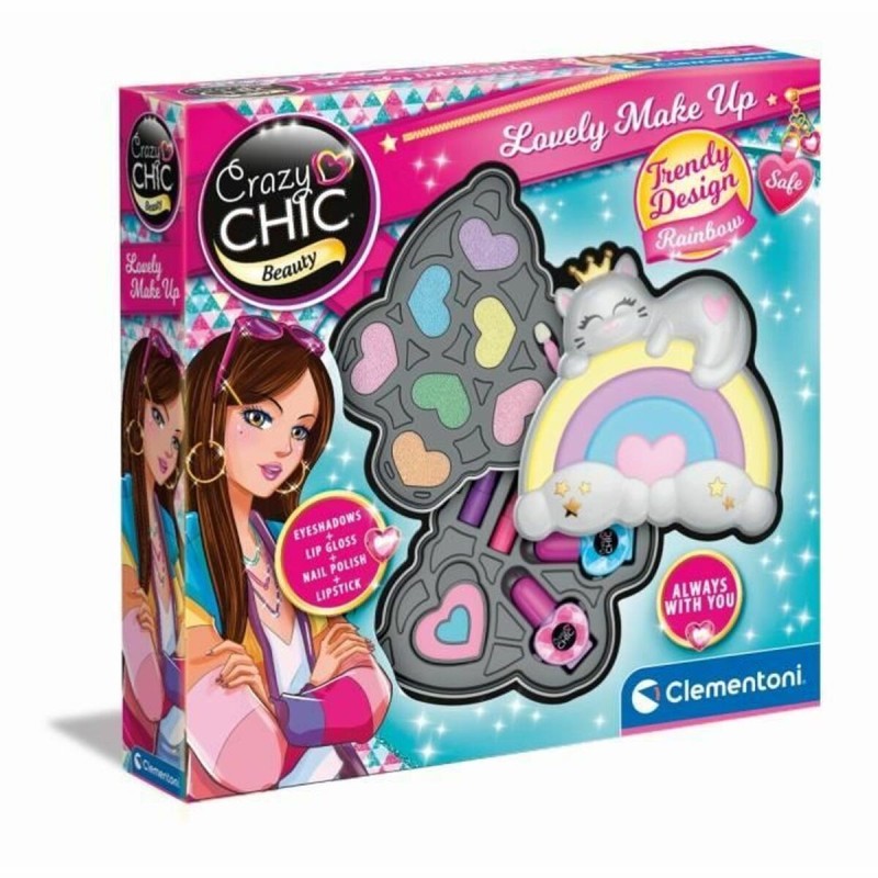 Kit de maquillage pour enfant Clementoni Crazy Chic Beauty Lovely Make up Multicouleur