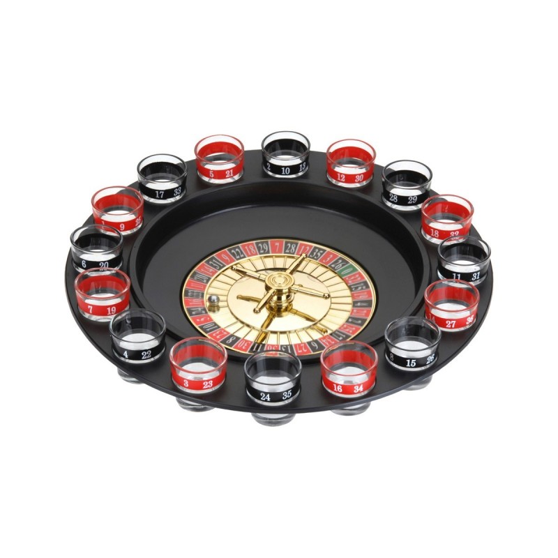 Jeu à boire Casino Roulette ‎90267 18 pcs verre