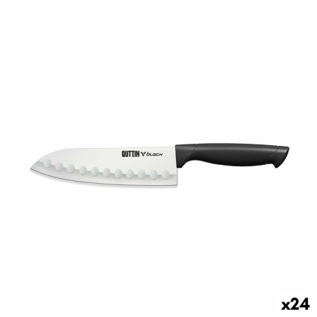 Couteau de cuisine Quttin Santoku Black 17 cm (24 Unités)