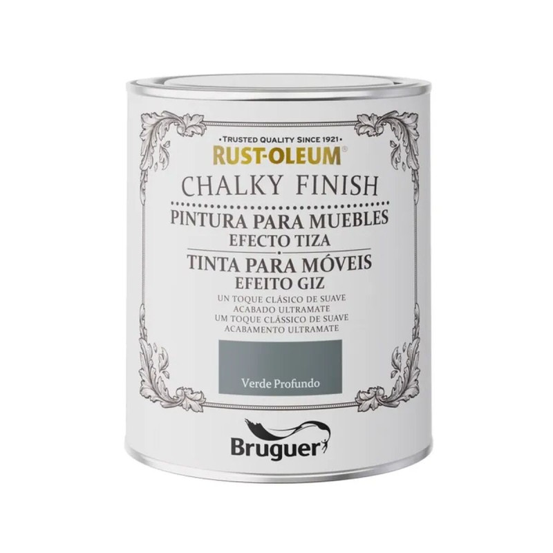 Peinture Bruguer Rust-oleum Chalky Finish 5733890 Meubles Deep Green 750 ml