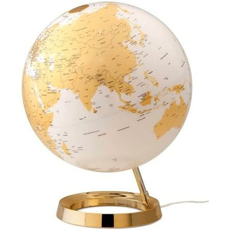 Globe terrestre lumineux Atmosphere Light & Colour Doré Plastique Ø 30 cm