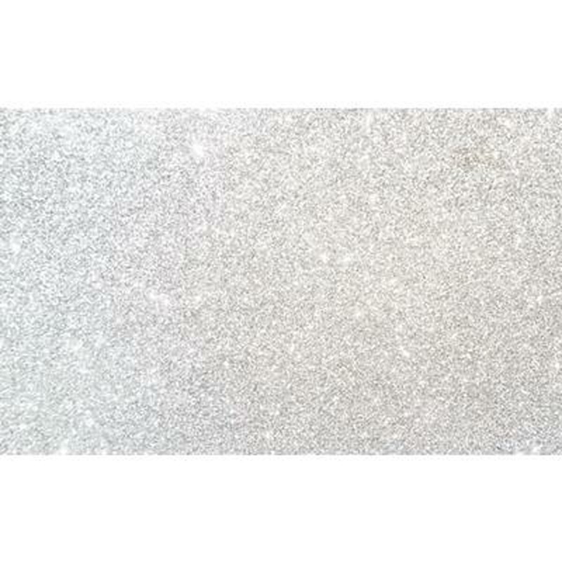 Feuille de Mousse Fama Glitter 10 Volets Blanc 50 x 70 cm