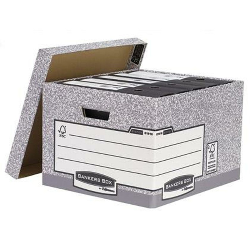 boîte pour archives Fellowes Bankers Box Gris Din A4 29