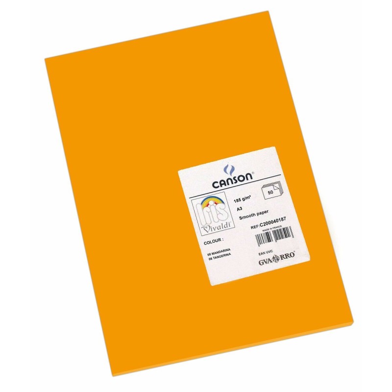 Papiers carton Iris Mandarine