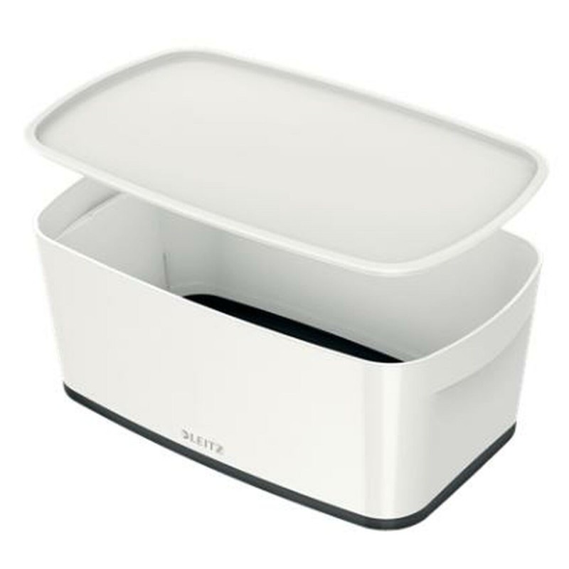 Boîte de rangement avec couvercle Leitz MyBox WOW Blanc Noir ABS 31