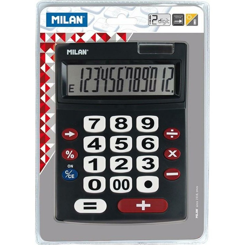 Calculatrice Milan Noir 22