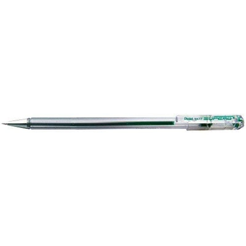 Crayon Pentel Superb Bk77 Vert 12 Pièces