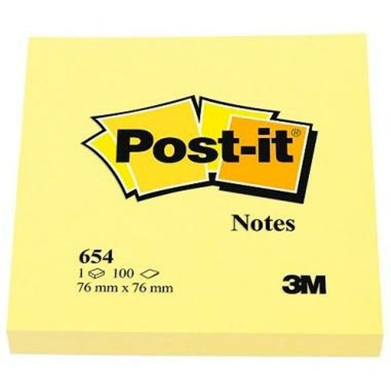 Notes Adhésives Post-it CANARY YELLOW Jaune 7