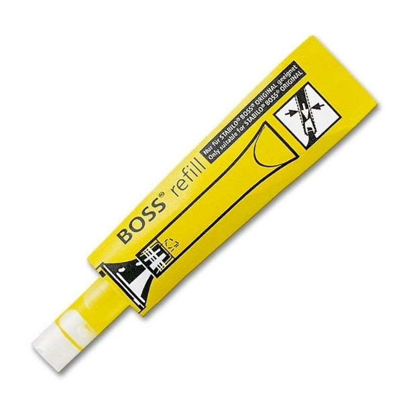 Recharge d'encre Stabilo Boss Marqueur fluorescent Jaune 20 Pièces