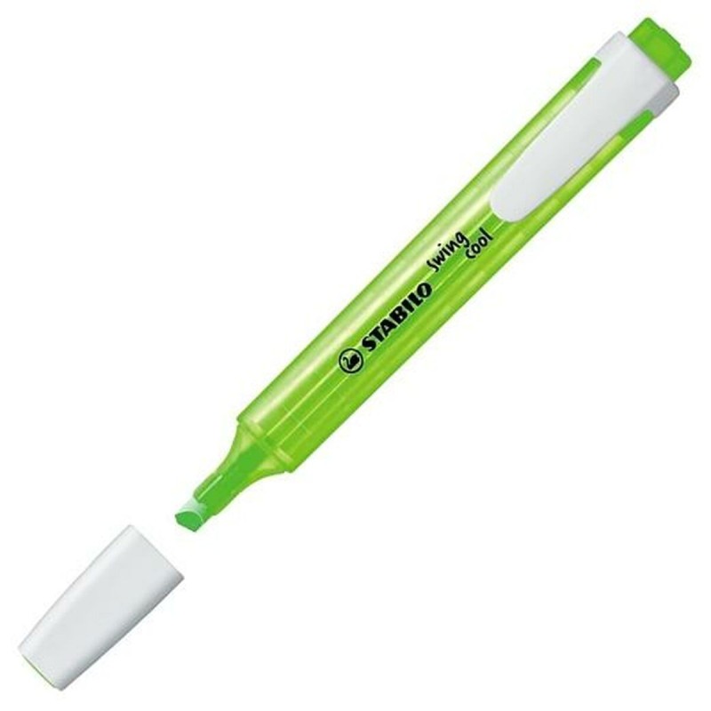 Marqueur fluorescent Stabilo Swing Cool Vert citron 10 Pièces