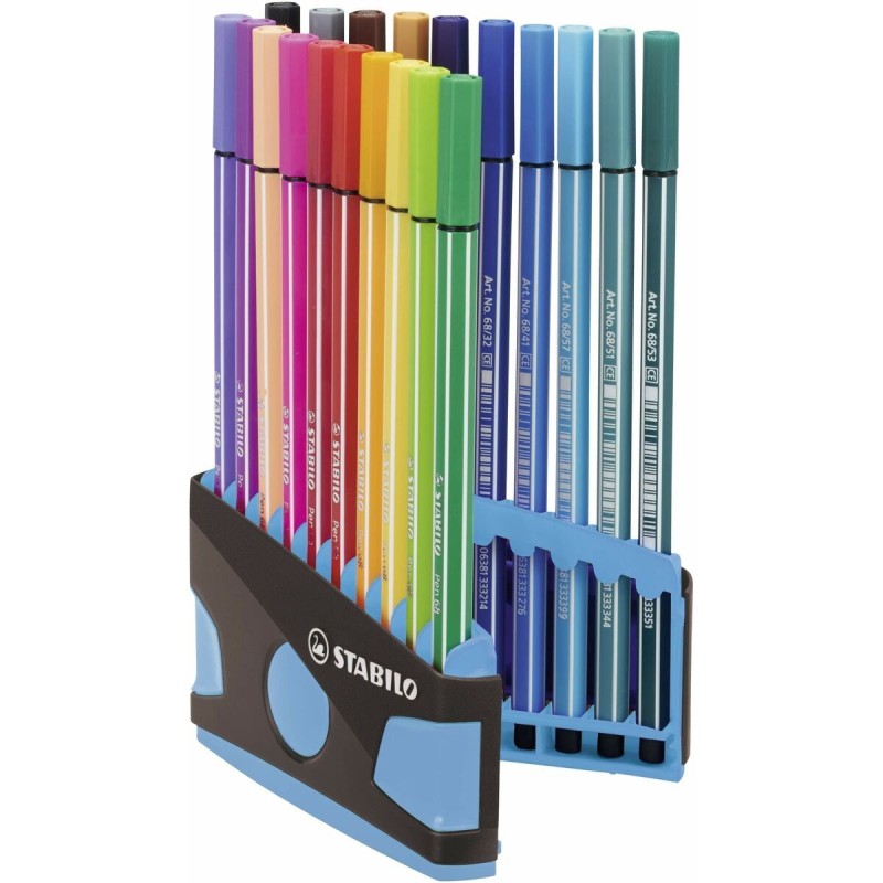 Ensemble de Marqueurs Stabilo Pen 68 Color Parade Coffret Multicouleur