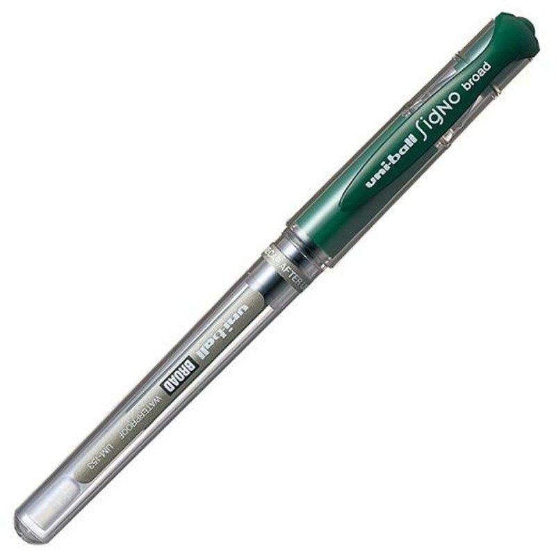 stylo à encre liquide Uni-Ball Signo Broad UM-153 W Vert 0