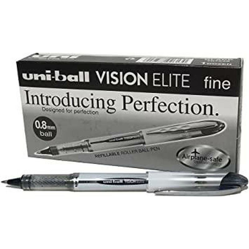 stylo à encre liquide Uni-Ball Vision Elite UB-200 Noir 0