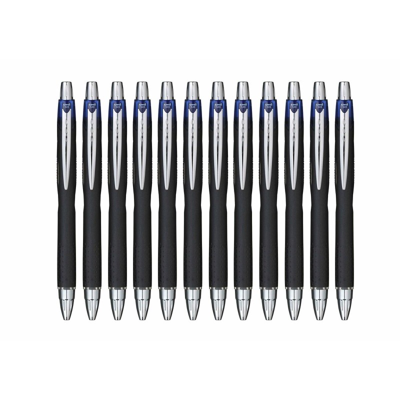 stylo à encre liquide Uni-Ball Rollerball Jetstream SXN-210 Bleu 1 mm (12 Pièces)