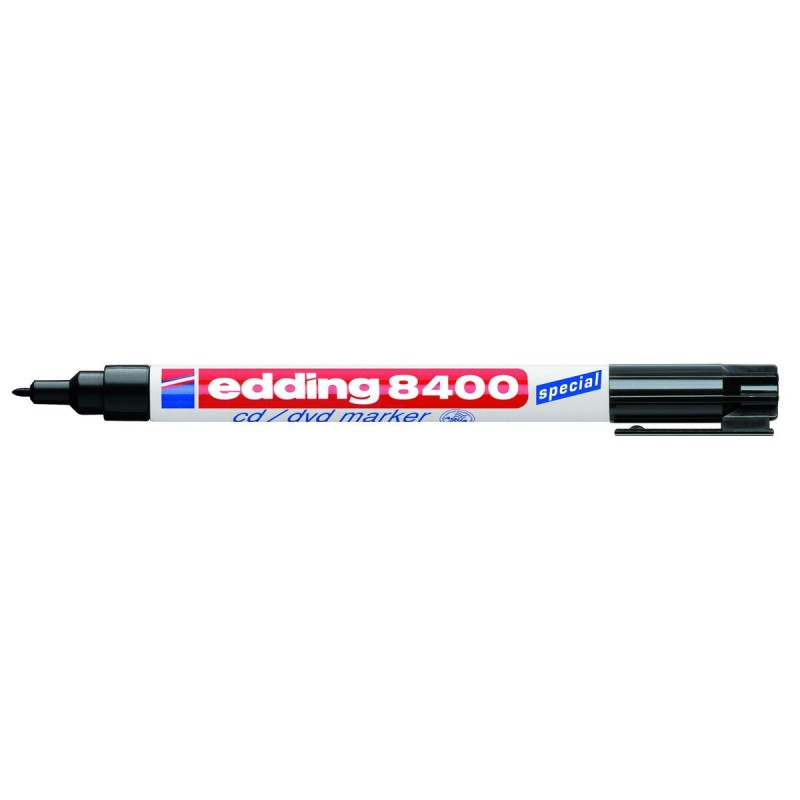 Marqueur permanent Edding e-8400 Noir (10 Unités)