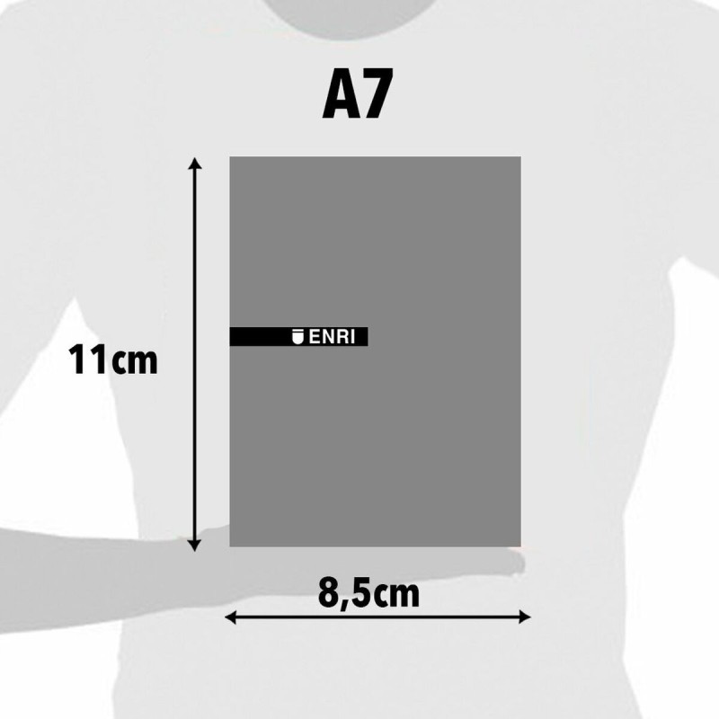 Bloc de Notes ENRI Rouge A7 80 Volets (10 Unités)